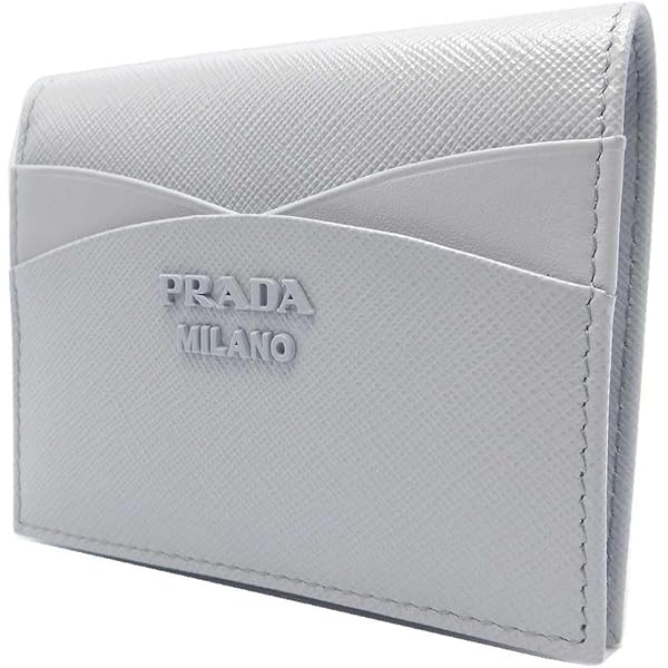 PRADA　プラダ　サフィアーノ　三つ折り財布　ミニ　シルバー PRADA プラダ サフィアーノ 三つ折り財布 ミニ シルバー PRADA